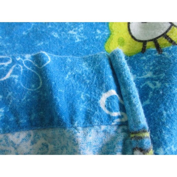 Sponge Bob Extreme Pants Snowboard Twin Size Flannel Top Flat Sheet GUC - Picture 13 of 13